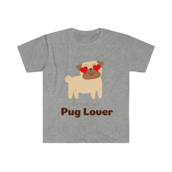 Unisex Official Pug Lover Softstyle T-Shirt - Image 2