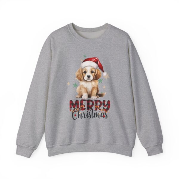 Christmas Puppy Crewneck Sweatshirt - Wishing Merry Christmas - Image 12